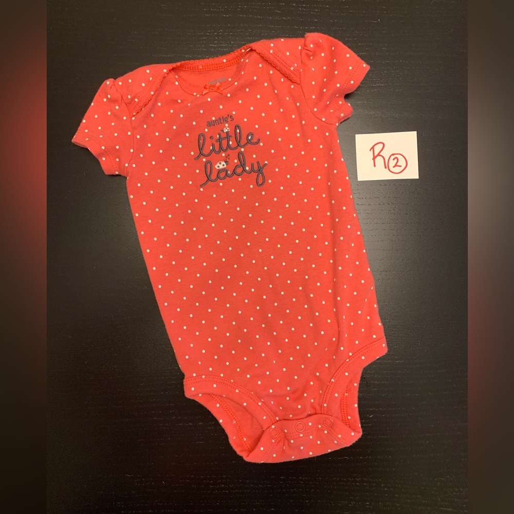 ⭐️5/$10.00⭐️ Carter's 6m Onesie - Aunty’s Little Lady